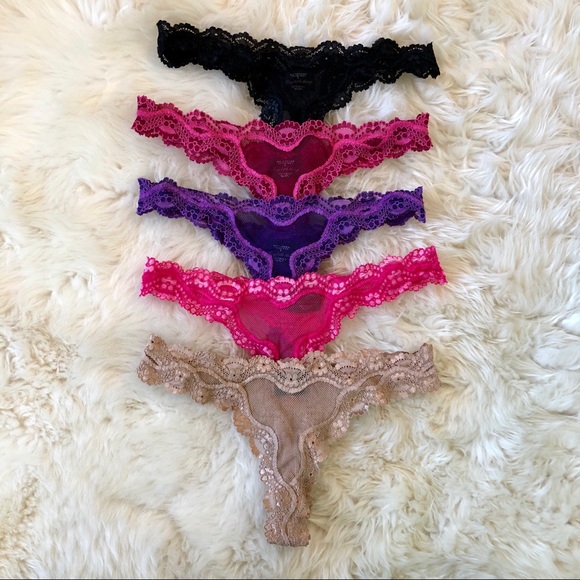 Victoria's Secret Other - 🆕Victoria Secret  Bundle of 5 Lace Thong  Panty S